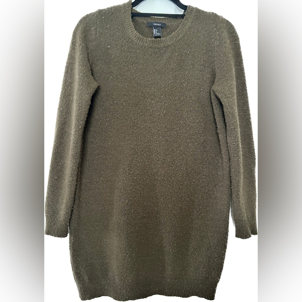 *FOREVER 21* Green Sweater Dress